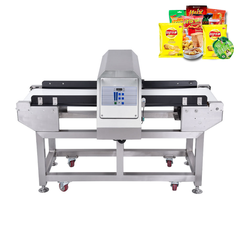 Detector de metales para envasado de aluminio, detector de metales de galletas, detector inteligente de metales de alimentos