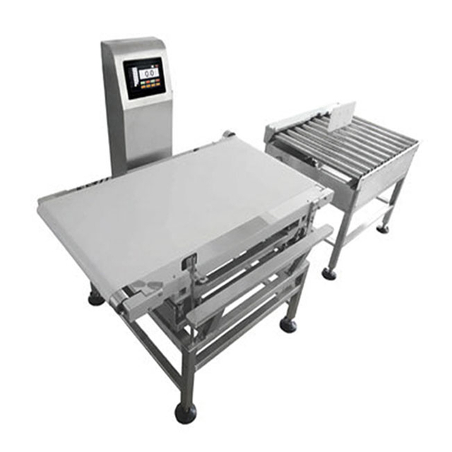 Caja sensible Check Weigher con lámpara de alarma.