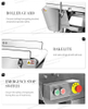 Detector de metales de alimentos profesional de configuración automática para frutas