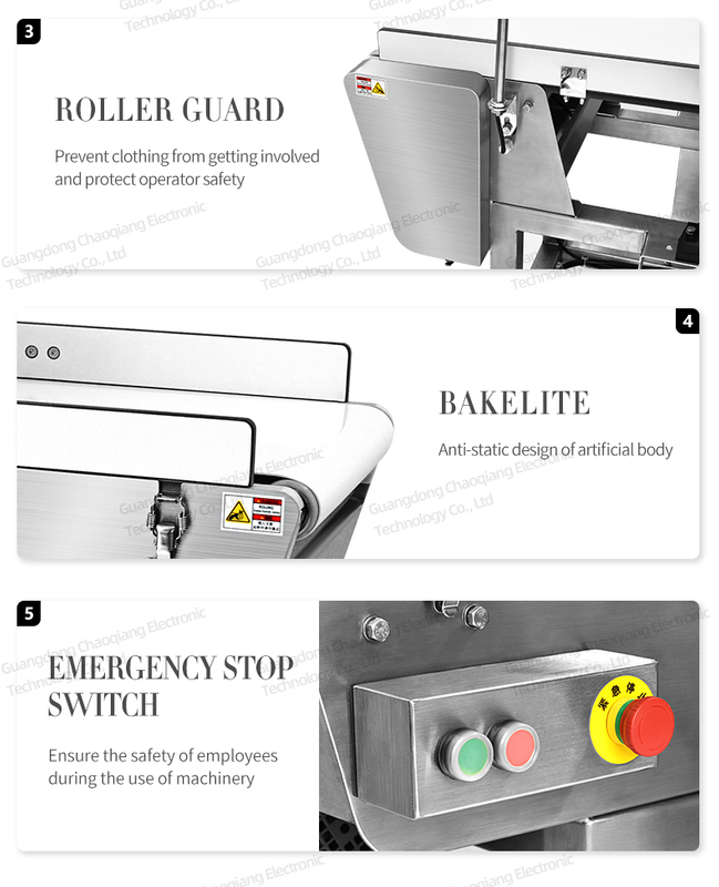 Detector de metales de alimentos profesional de configuración automática para frutas