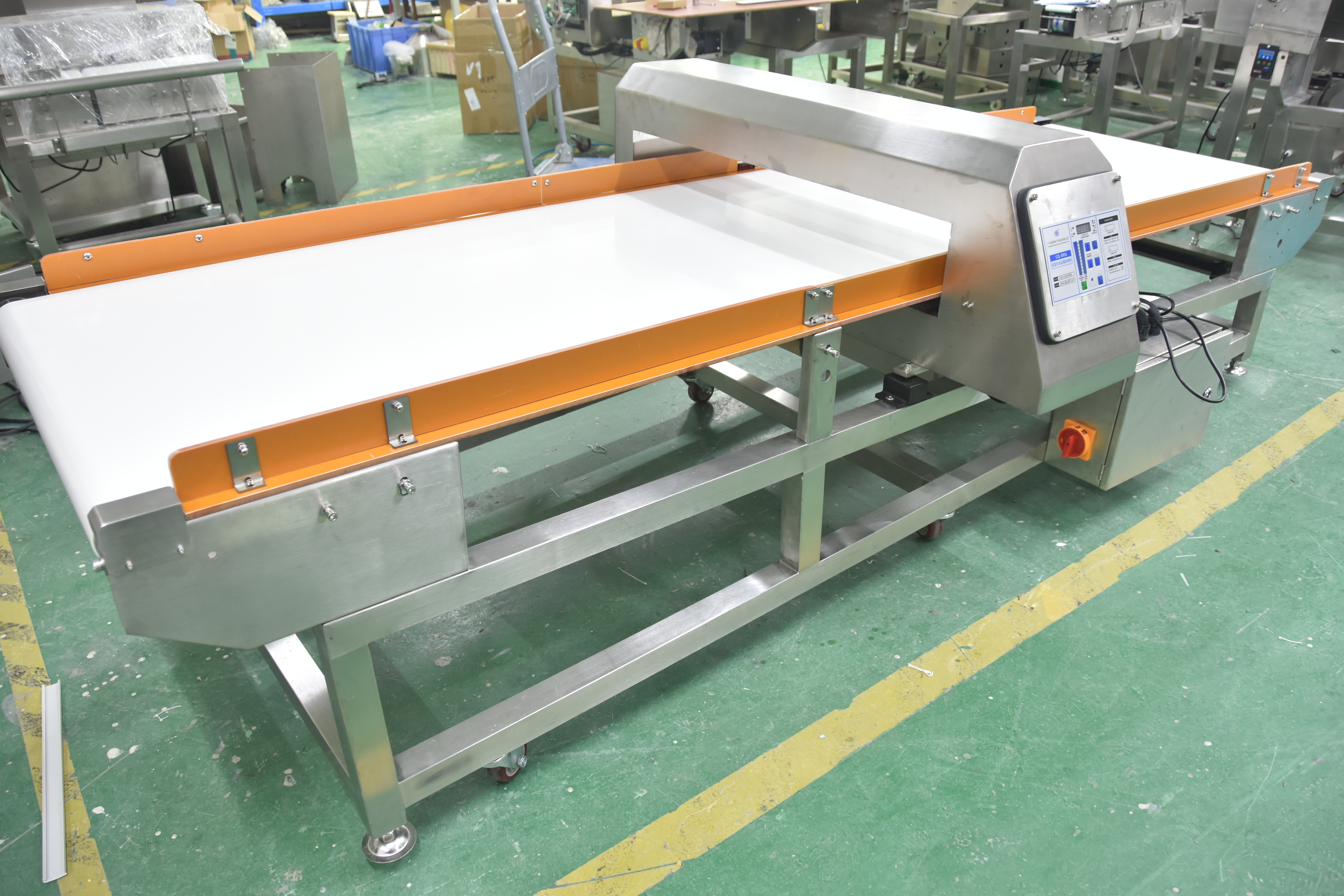 Detector de metales ampliado extendido para uso alimentario para embalaje de papel de aluminio CQ-806