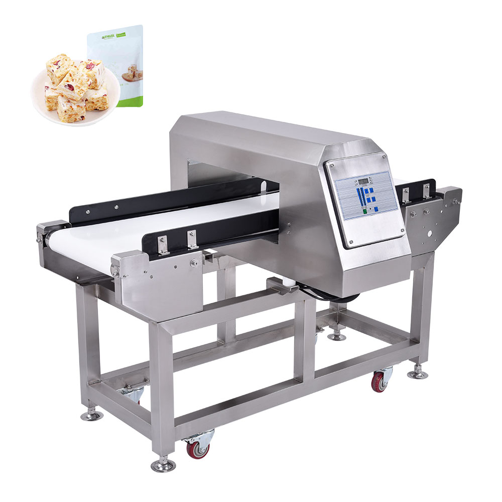 Detector de metales para envasado de aluminio, detector de metales de galletas, detector inteligente de metales de alimentos