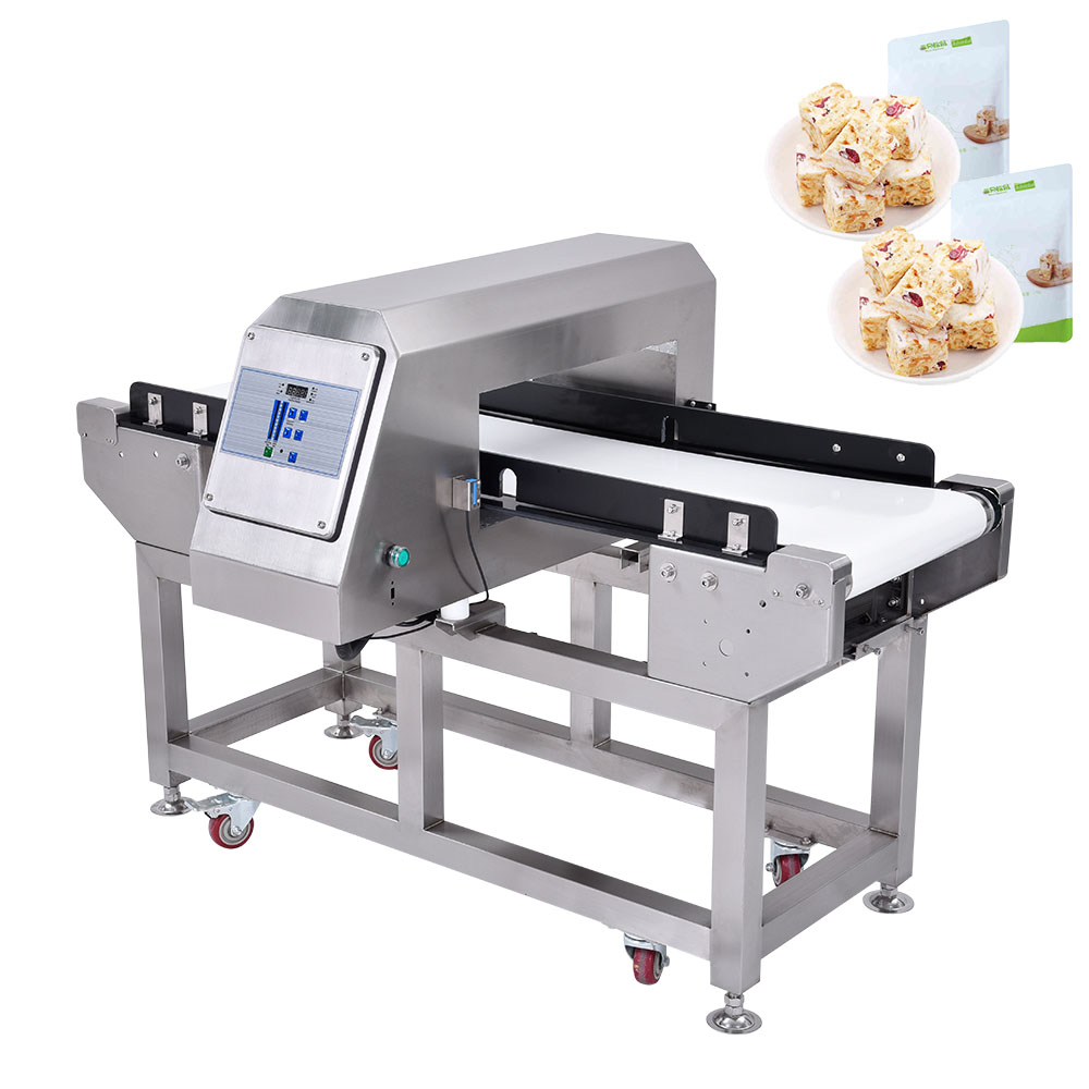 Detector de metales para envasado de aluminio, detector de metales de galletas, detector inteligente de metales de alimentos