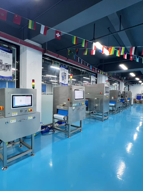 Sistema de inspección de rayos X de seguridad de alimentos industriales, máquinas de rayos X de fabricación de alimentos, máquina de rayos X de China Food